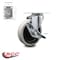 Service Caster 7734-88 Rubbermaid Mobile Work Center Locking 4'' Swivel Replacement Caster RUB-SCC-05S410-TPRS-SLB - alternate 4